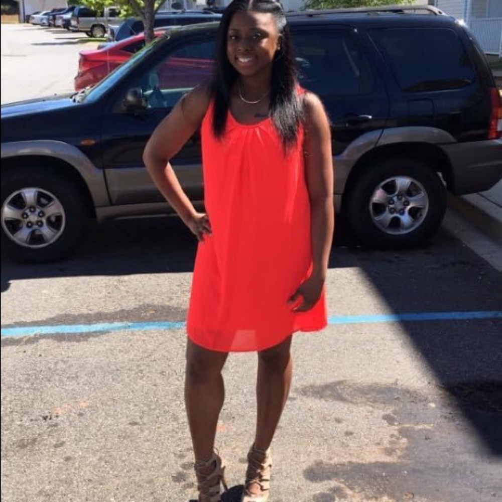 Spring Dress - Coral